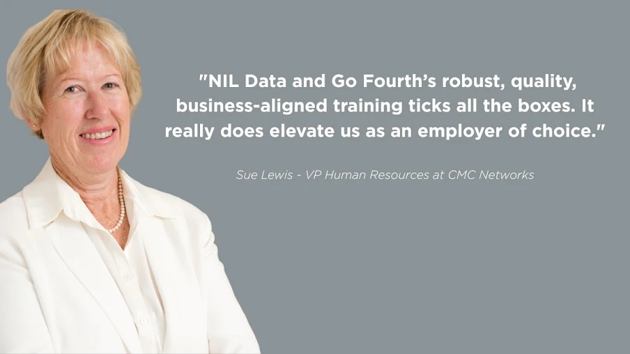 Sue Lewis, VP of Human Resources at CMC Networks.